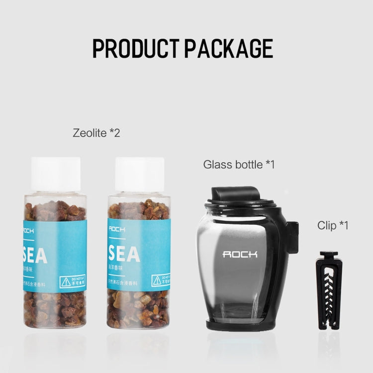 ROCK Universal Car Air Vent Clamp Style Natural Mineral Zeolite Perfume Car Interior Fragrance