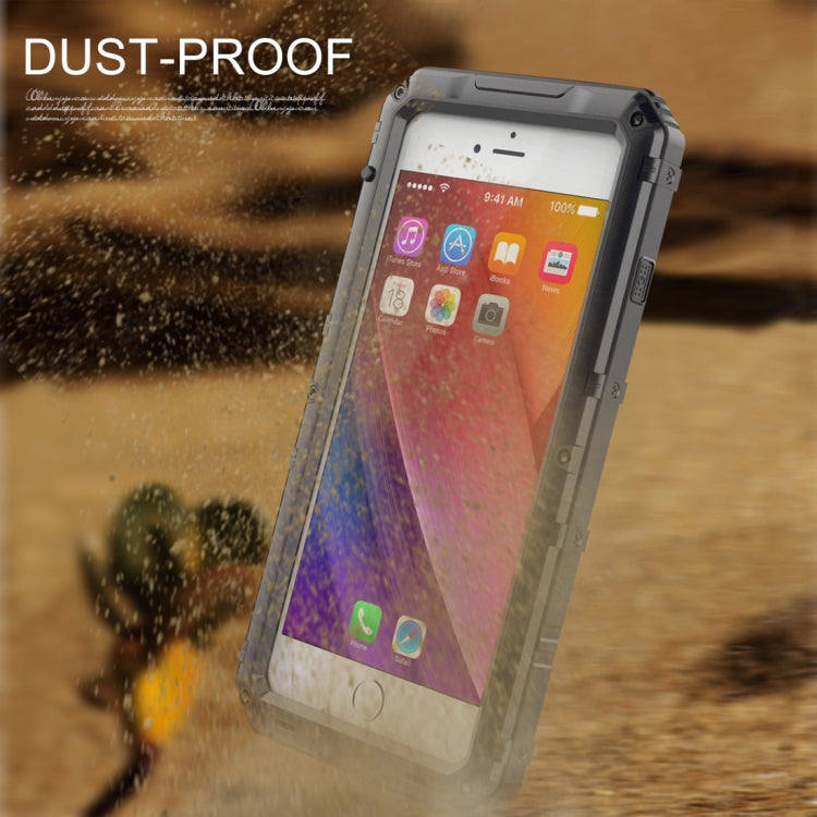 Waterproof Dustproof Shockproof Zinc Alloy + Silicone Case for iPhone 8 Plus & 7 Plus