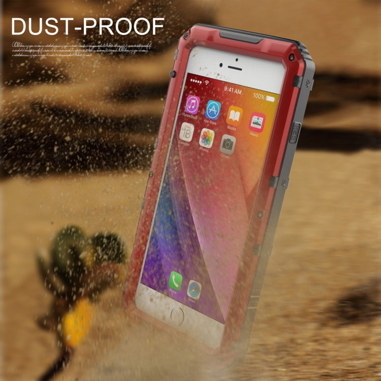 Waterproof Dustproof Shockproof Zinc Alloy + Silicone Case for iPhone 8 Plus & 7 Plus