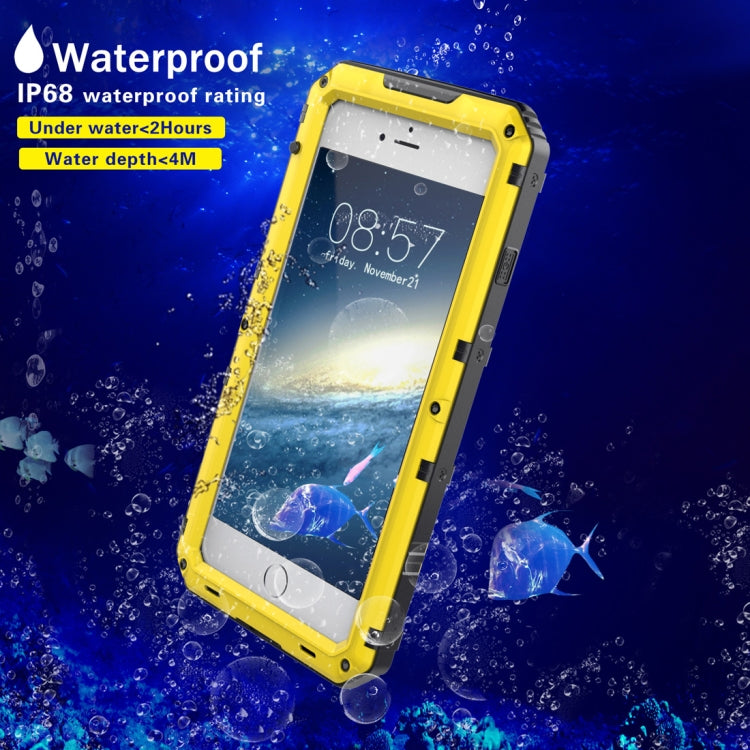 Waterproof Dustproof Shockproof Zinc Alloy + Silicone Case for iPhone 8 Plus & 7 Plus