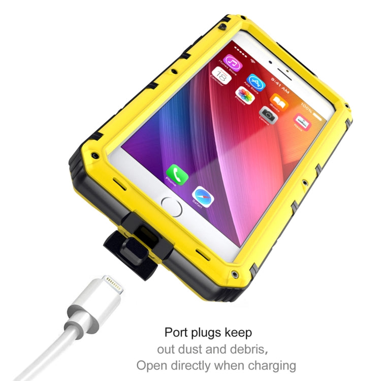 Waterproof Dustproof Shockproof Zinc Alloy + Silicone Case for iPhone 8 Plus & 7 Plus