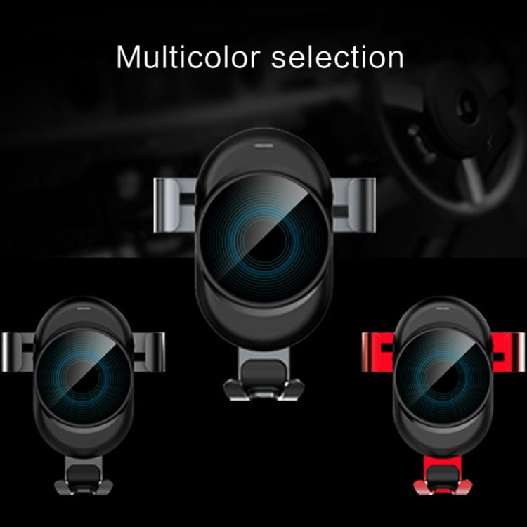 lenuo CL-27 Universal Car Air Vent Mount Clamp Phone Gravity Holder, For iPhone, Galaxy, Sony, Lenovo, HTC, Huawei and other Smartphones(Grey)