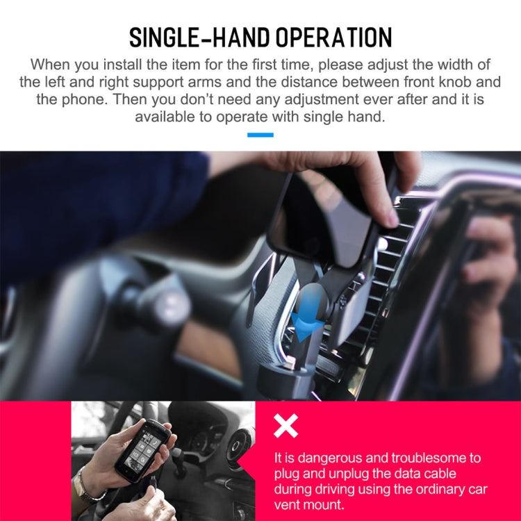 ROCK AutoBot Car Air Vent Mount Universal Phone Holder Cradle Stand, For