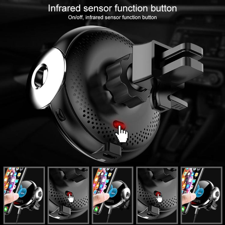 TOTUDESIGN CACW-037 Stellar Series Wireless Charger Car Holder, For iPhone, Galaxy, Sony, Lenovo, HTC, Huawei and other 4.0-6.5 inch Smartphones(Black)