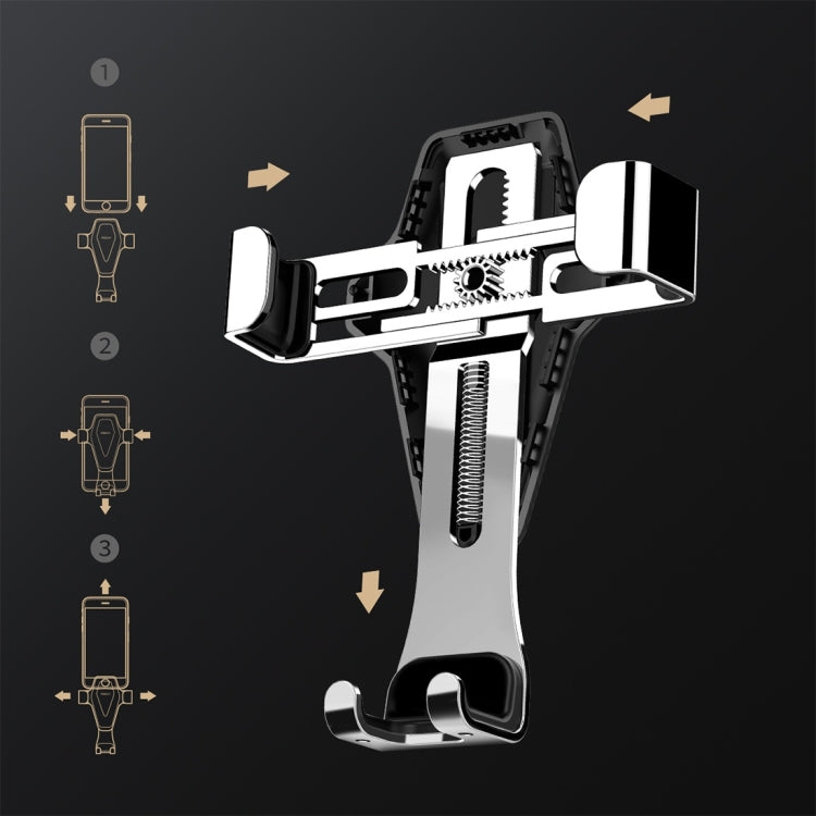 ROCK Gravity Air Vent Car Phone Holder Mount, For iPhone, Galaxy, Sony, Lenovo, HTC, Huawei, and other Smartphones(Grey)