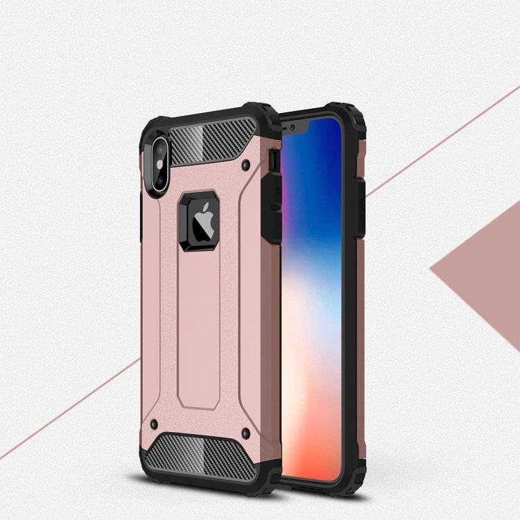 For iPhone XS Max TPU + PC Armor Combination Back Cover Case