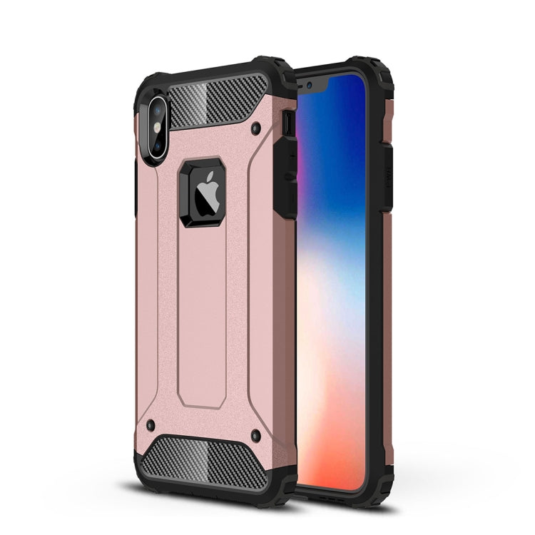 For iPhone XS Max TPU + PC Armor Combination Back Cover Case