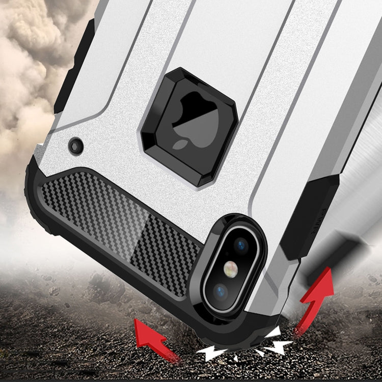 For iPhone XS Max TPU + PC Armor Combination Back Cover Case