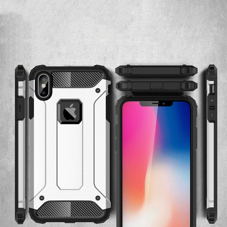 For iPhone XS Max TPU + PC Armor Combination Back Cover Case