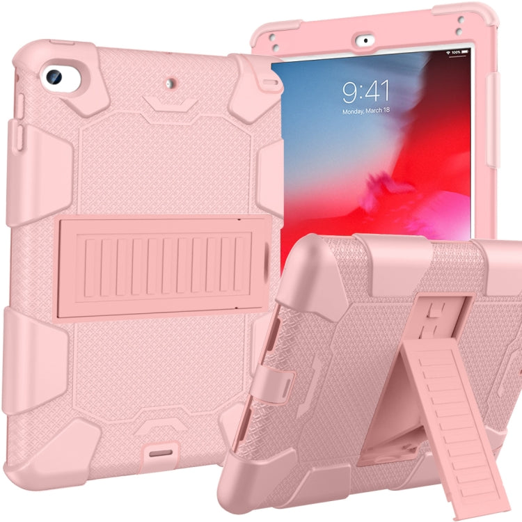 Shockproof Two-color Silicone Protection Shell for iPad Mini 2019 & 4, with Holder