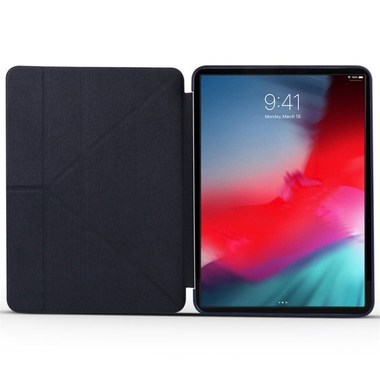 Millet Texture PU+ Silica Gel Full Coverage Leather Case for iPad Air (2019) / iPad Pro 10.5 inch, with Multi-folding Holder