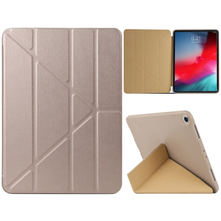 Millet Texture PU+ Silica Gel Full Coverage Leather Case for iPad Air (2019) / iPad Pro 10.5 inch, with Multi-folding Holder