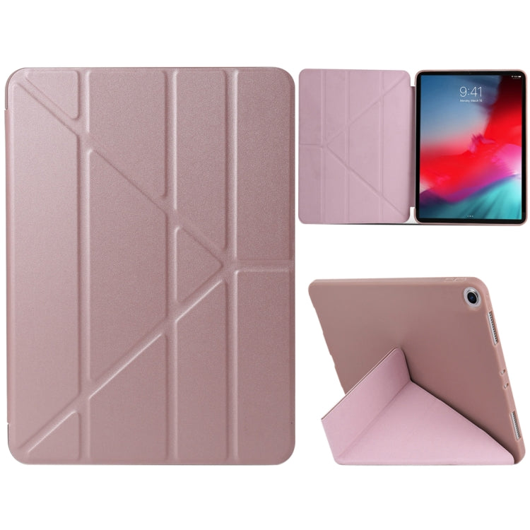 Millet Texture PU+ Silica Gel Full Coverage Leather Case for iPad Air (2019) / iPad Pro 10.5 inch, with Multi-folding Holder