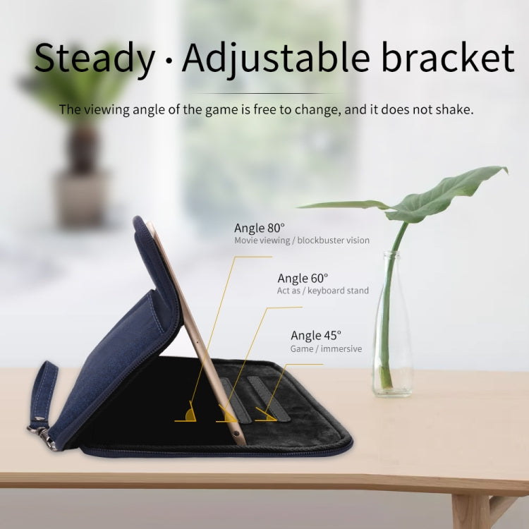 Universal Waterproof Shockproof Tablet Protective Sleeve Carry Bag with Holder for iPad 10.2 2019 or Below Inch Tablet