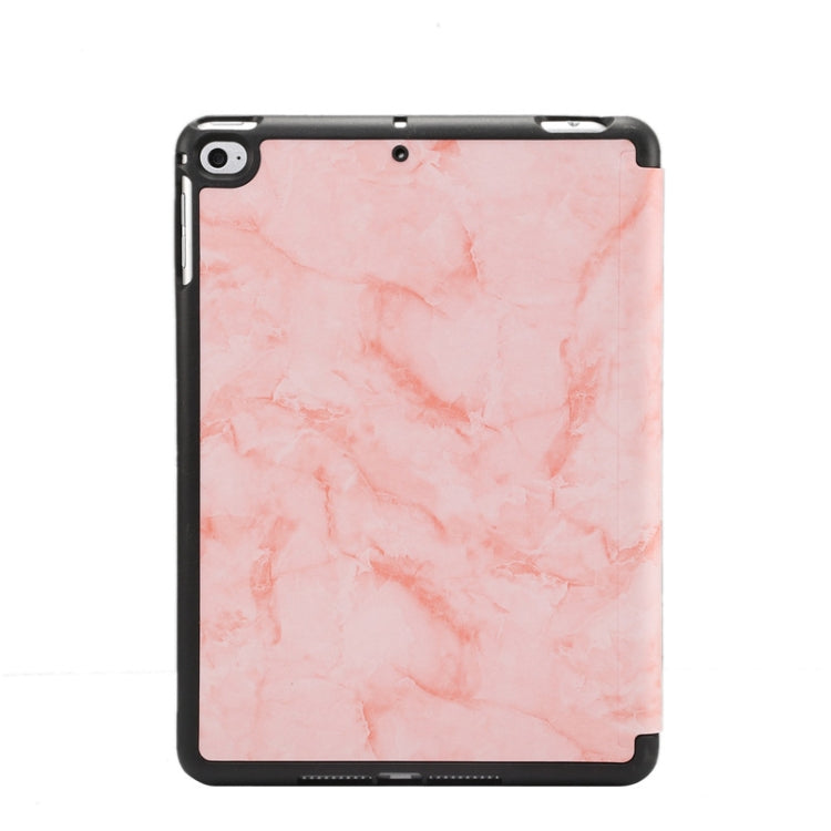 Marble Texture Pattern Horizontal Flip Leather Case for iPad Mini 2019, with Three-folding Holder & Pen Slot & Sleep / Wake-up Function