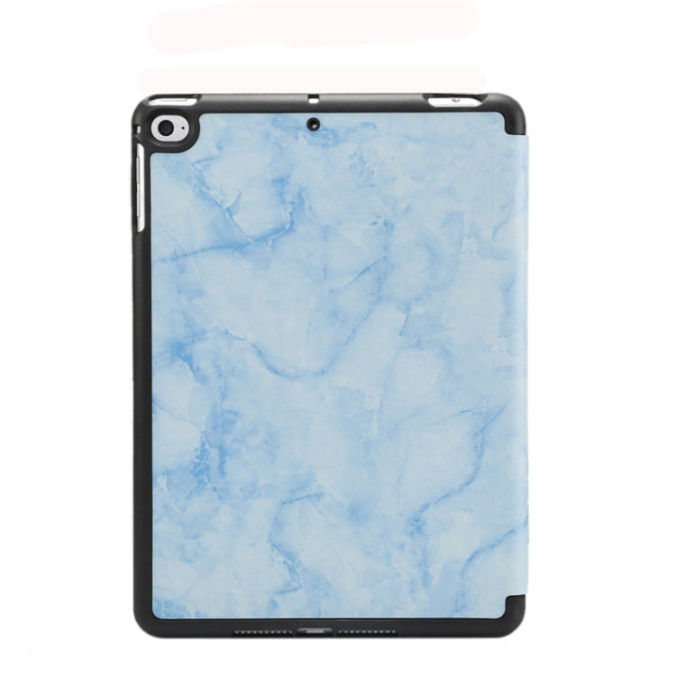 Marble Texture Pattern Horizontal Flip Leather Case for iPad Mini 2019, with Three-folding Holder & Pen Slot & Sleep / Wake-up Function