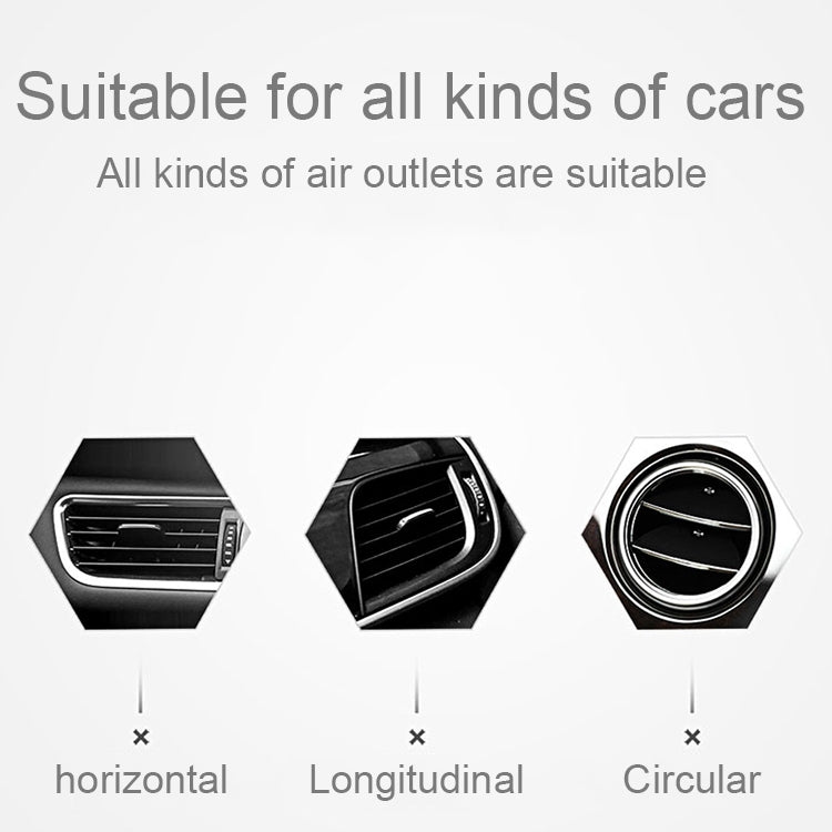 TOTUDESIGN DCTV-06 Car Air Freshener Natural Fruits and Flowers Flavour Perfume Vent Clip Styling Support Phone Holder