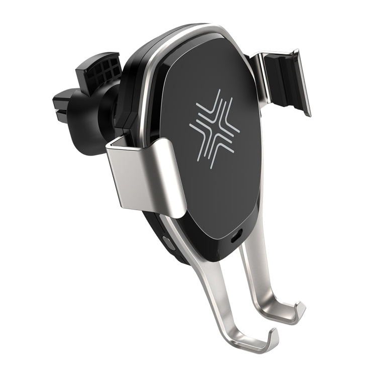 ROCK Infrared Sensing Auto Lock Qi Standard Wireless Charging Air Vent Car Mount, For iPhone, Galaxy, Sony, Lenovo, HTC, Huawei and other 4.7-6.3 inch Smartphones(Silver)
