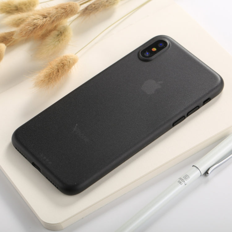 For iPhone X / XS Ultra-thin Frosted PP Protective Back Cover Case