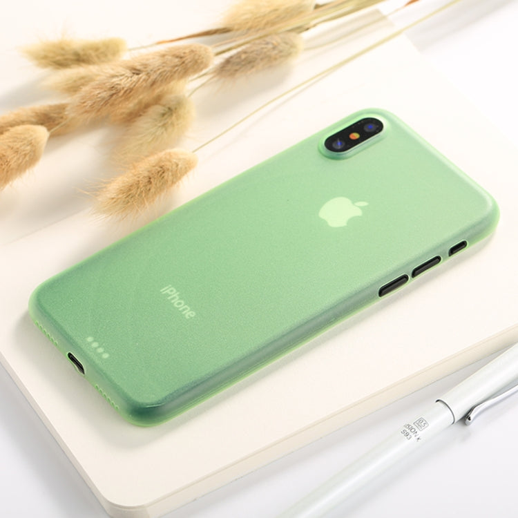 For iPhone X / XS Ultra-thin Frosted PP Protective Back Cover Case