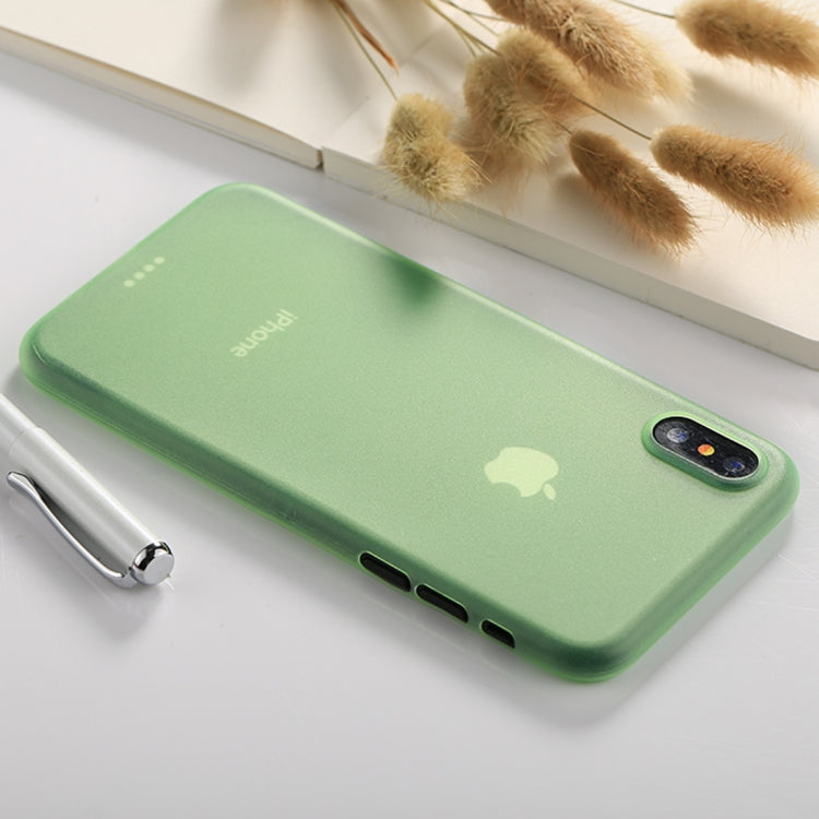 For iPhone X / XS Ultra-thin Frosted PP Protective Back Cover Case