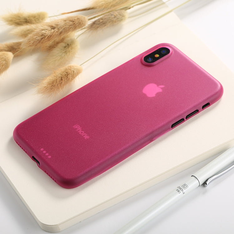 For iPhone X / XS Ultra-thin Frosted PP Protective Back Cover Case