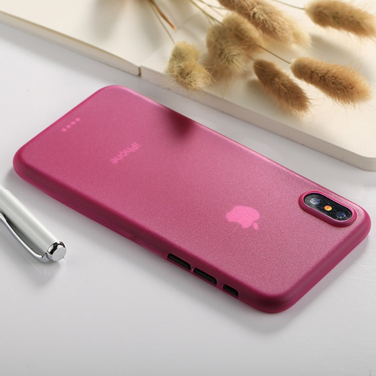 For iPhone X / XS Ultra-thin Frosted PP Protective Back Cover Case