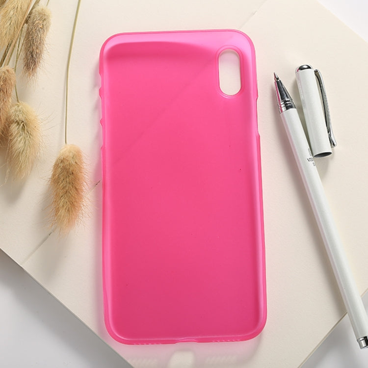 For iPhone X / XS Ultra-thin Frosted PP Protective Back Cover Case