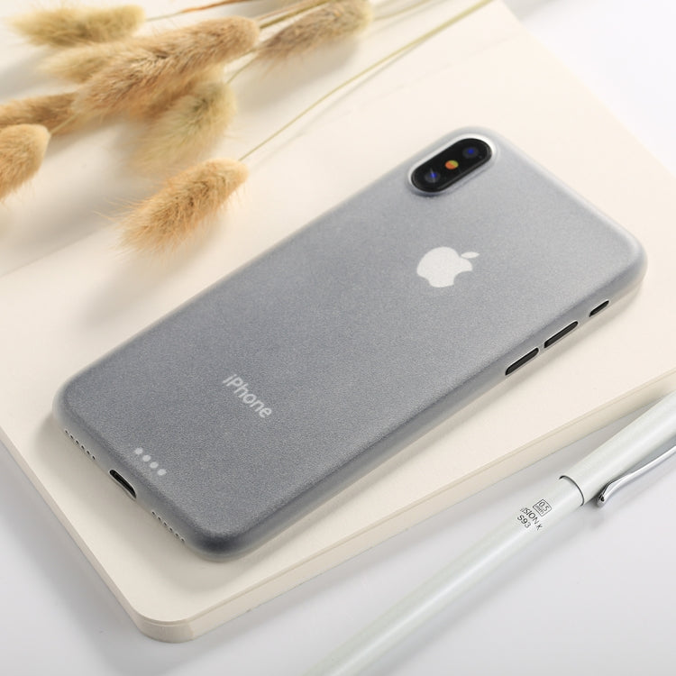 For iPhone X / XS Ultra-thin Frosted PP Protective Back Cover Case