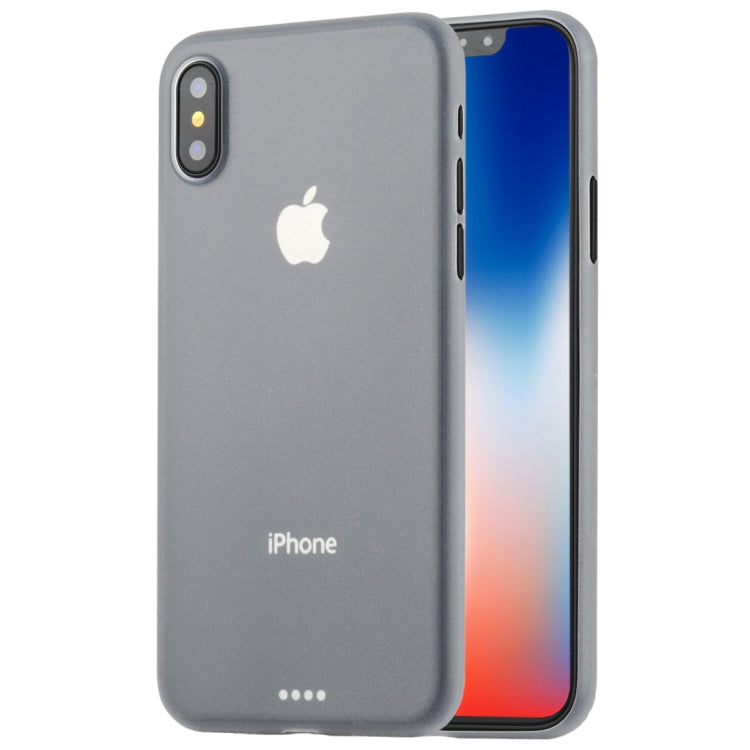For iPhone X / XS Ultra-thin Frosted PP Protective Back Cover Case