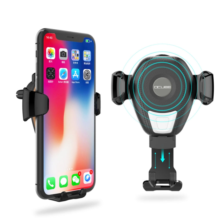 OCUBE S001 Wireless Charger Car Air Outlet Holder Charger,Support 4.7 inch to 6 inch Phones, For iPhone, Galaxy, Huawei, Xiaomi, LG, HTC and Other QI Standard Smart Phones