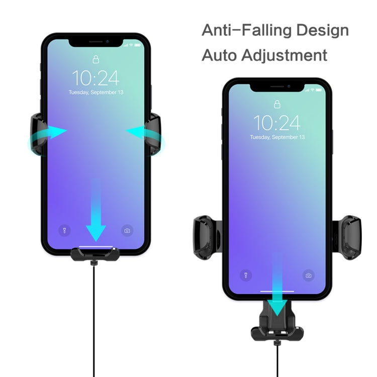 OCUBE S001 Wireless Charger Car Air Outlet Holder Charger,Support 4.7 inch to 6 inch Phones, For iPhone, Galaxy, Huawei, Xiaomi, LG, HTC and Other QI Standard Smart Phones