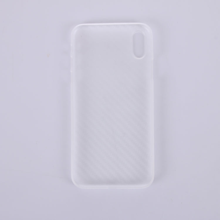 For iPhone XS Max Carbon Fiber Ultrathin PP Protective Case