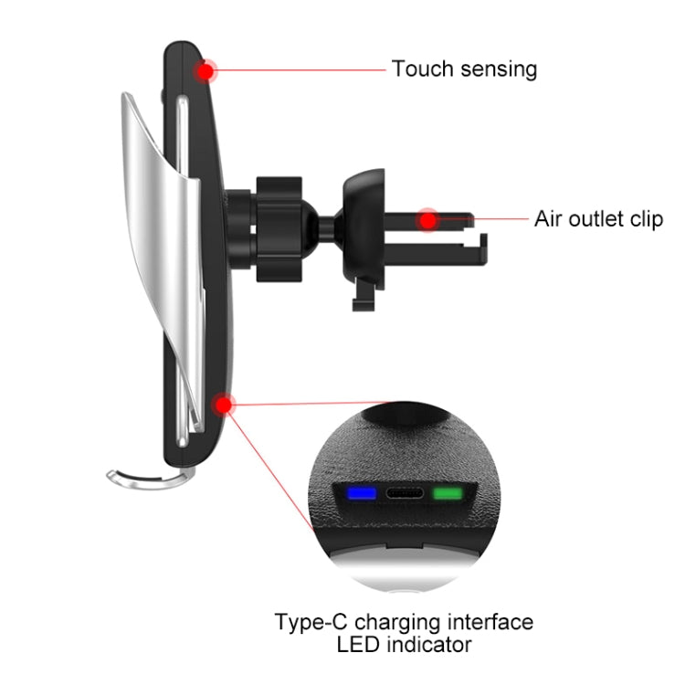 TOTUDESIGN King Series CACW-029 10W Induction Wireless Charging 4 - 6.5 inch Mobile Phone Car Mount