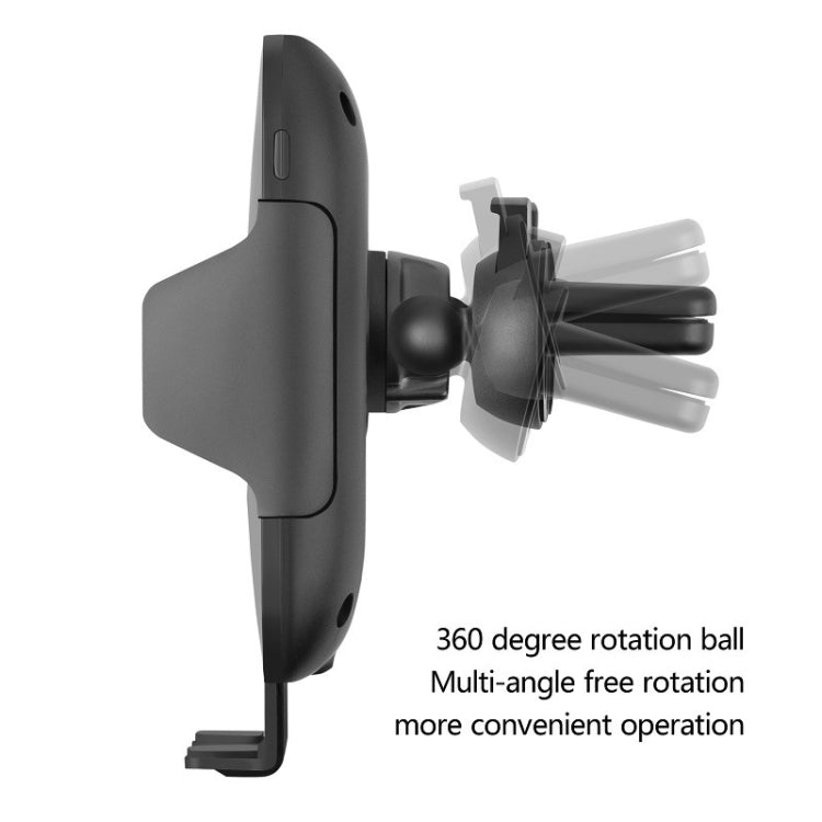 C9 Infrared Sensing Automatic Car Air Outlet Bracket Qi Standard Wireless Charger(Black)