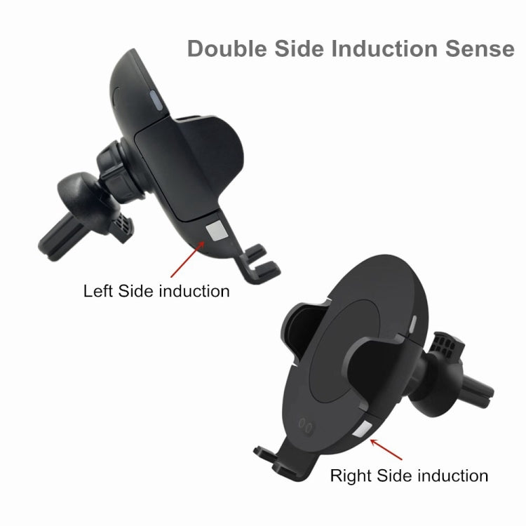 C11 Infrared Sensing Automatic Car Air Outlet Bracket Qi Standard Wireless Charger(Black)