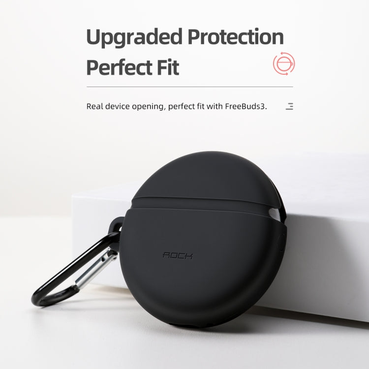 ROCK For Huawei FreeBuds 3 Silicone Wireless Bluetooth Earphone Protective Case Storage Box