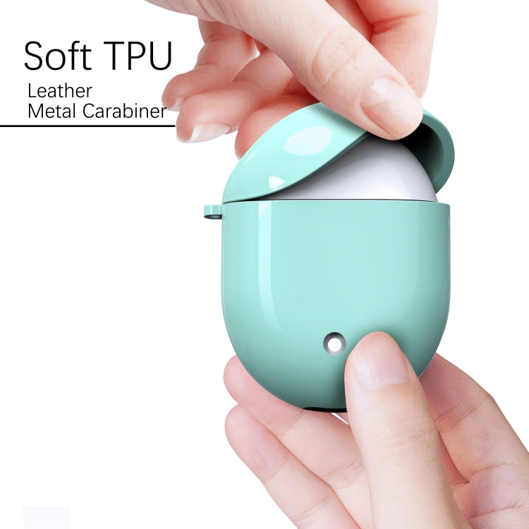 For Google Pixel Buds 2 Bluetooth Earphone TPU Solid Color Protective Case with Buckle