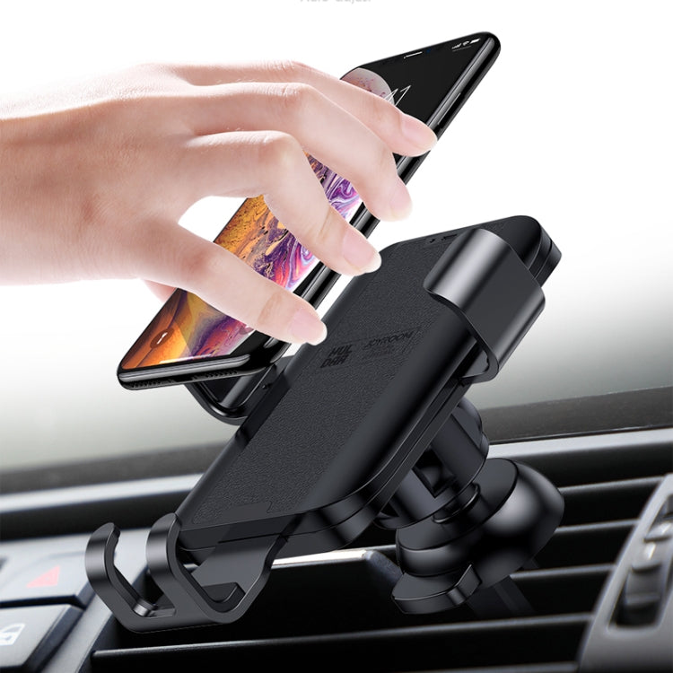 JOYROOM JR-ZS178 Gravity Car Mount Phone Holder, For iPhone, Galaxy, Sony, Lenovo, HTC, Huawei and other 4.0-6.5 inch Smartphones (Black)