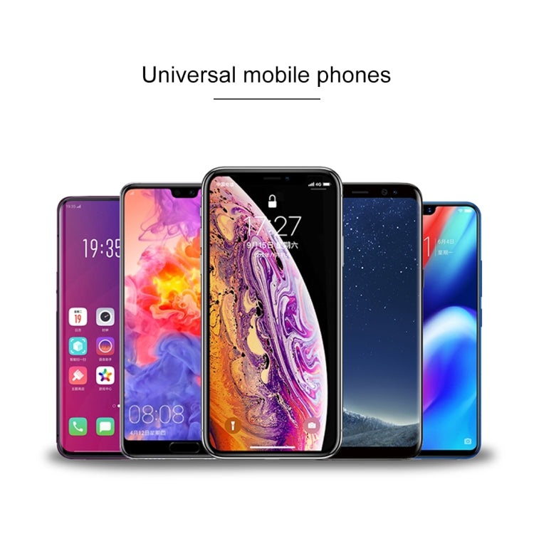 1803WC 10W Wireless Smart Car Charger Mobile Phone Holder with Retractable Micro USB Cable, Length: 85cm(Black)