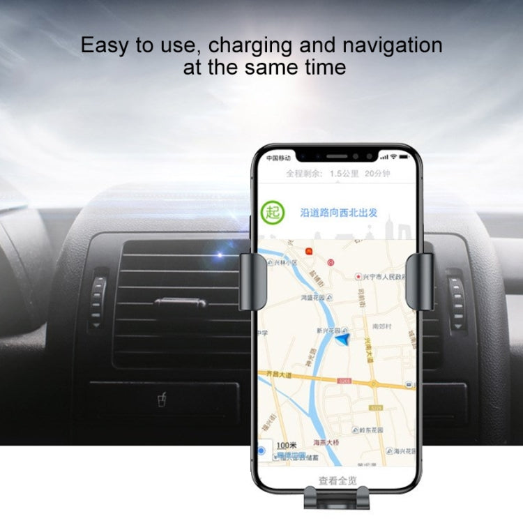 X276 QI Standard Vehicle Phone Air Vent Mount Gravity Bracket Wireless Charger