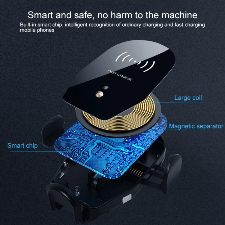X8 QI Standard Vehicle Wireless Fast Charging Charger Infrared Intelligent Induction Bracket