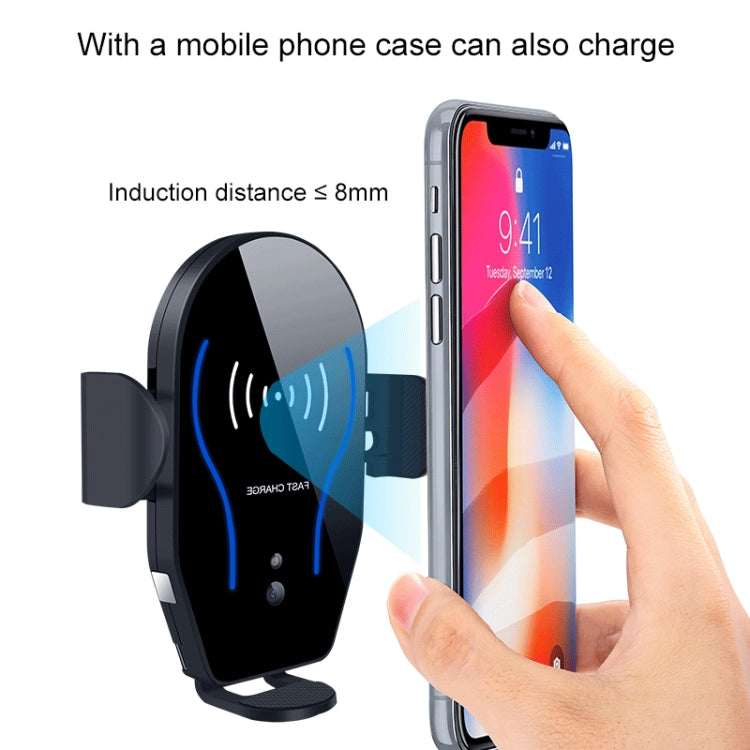 X8 QI Standard Vehicle Wireless Fast Charging Charger Infrared Intelligent Induction Bracket