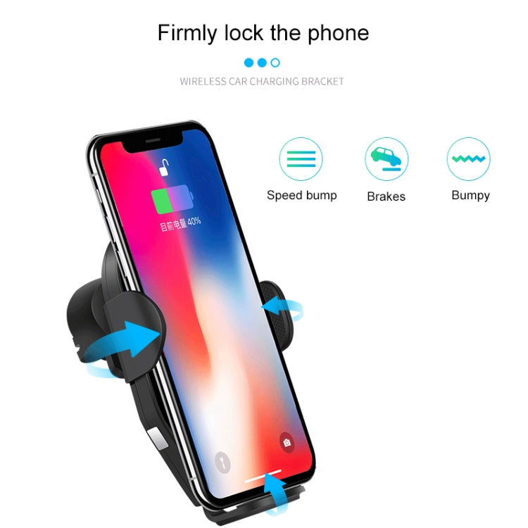 X8 QI Standard Vehicle Wireless Fast Charging Charger Infrared Intelligent Induction Bracket