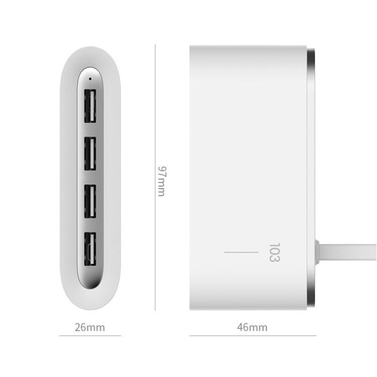 3life-103 5V 1A 4 USB Interfaces Air Force Two Extender HUB Data Hub