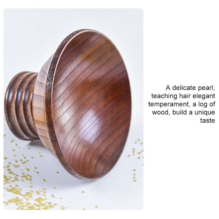 Natural Jujube Wooden Bowl High Foot Rice Bowl (Wood)