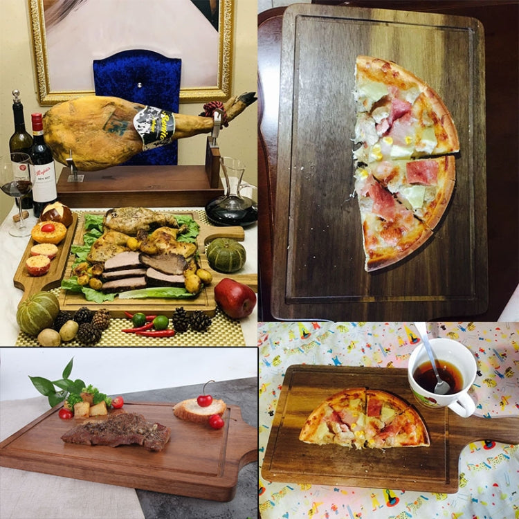 Home Kitchen Cutting Wood Chopping Board Baking Bread Board, Size: L, 35x20cm(Wood)