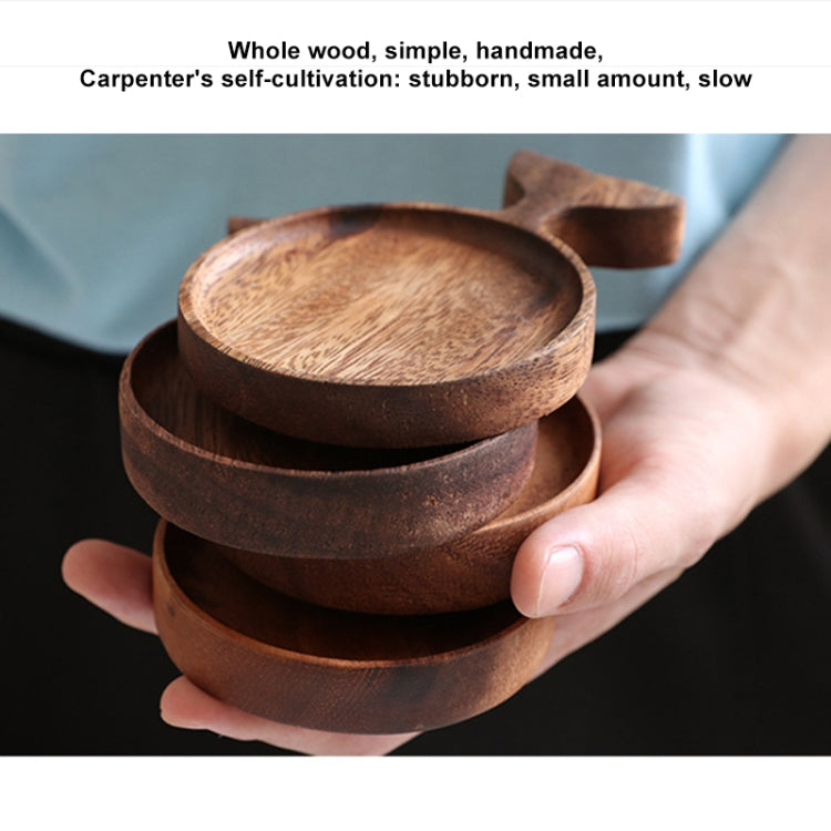 Creative Wooden Fish Shape Kitchen Seasoning Small Dish Dip Saucer (Wood)