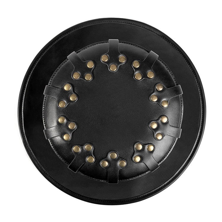 FHG144BK Halloween Punk Style Rivet Gentleman Hat Magic Hat