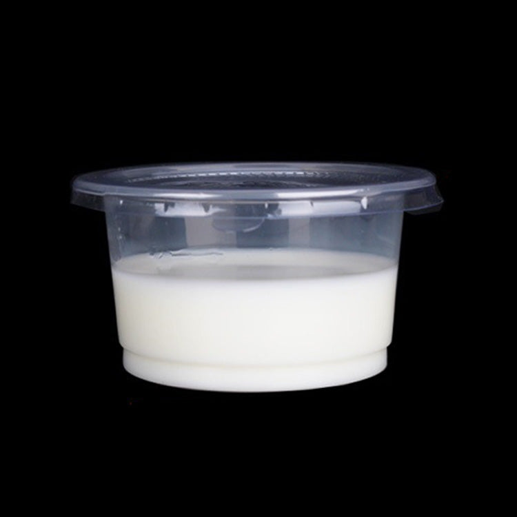 700 PCS Thick Disposable Transparent Plastic Takeout Packaging Seasoning Box with Lid, Style:250ml Split Cup